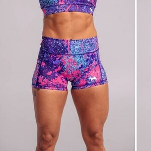 Women's Athletic Shorts - Purple and Pink